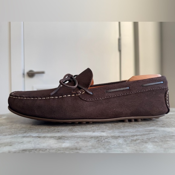 SID MASHBURN Suede Driving Moccasins Shoes Loafers Brown $450 Drivers Mocs 11 - Picture 3 of 11